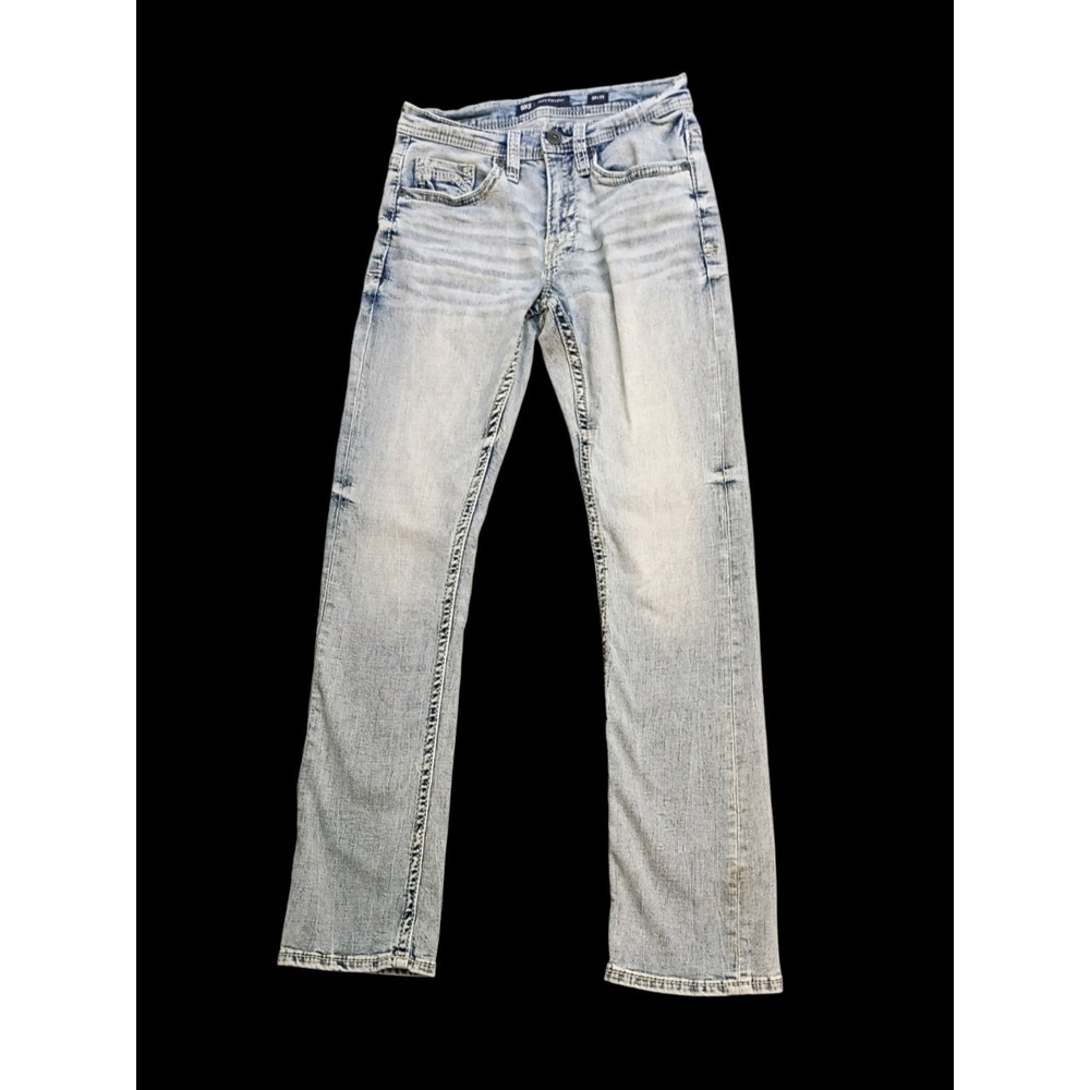 Bke Men's Jake Straight Stretch Jeans 28x32 Light Wash/Dolman FNS16728